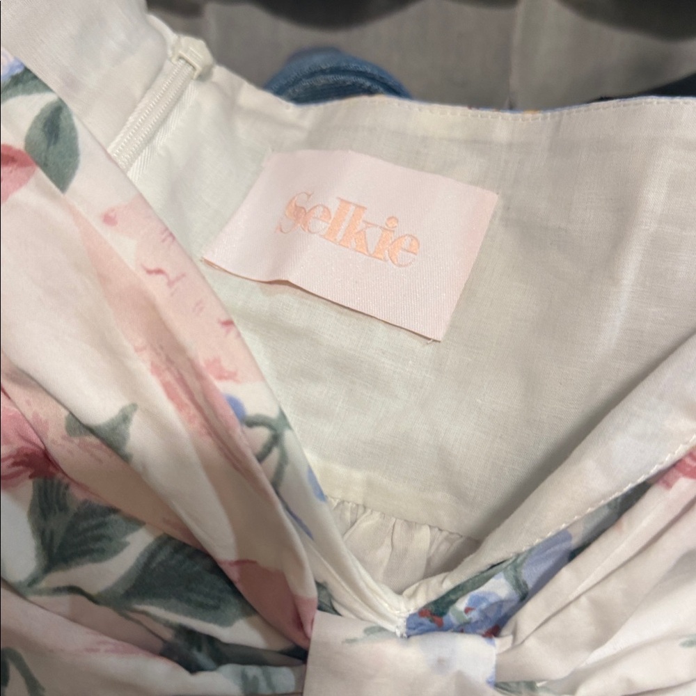 Selkie Sacr Coeur White Poplin Bow Accent Top Romantic Luxe Pre Loved - Picture 4 of 12